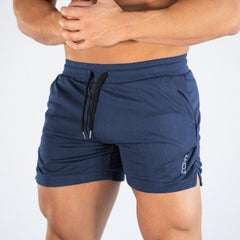 sexy gay man in Navy blue Gay Shorts | Men's Gym Training Shorts - Men's Activewear, gym short, sport shorts, running shorts- pridevoyageshop.com