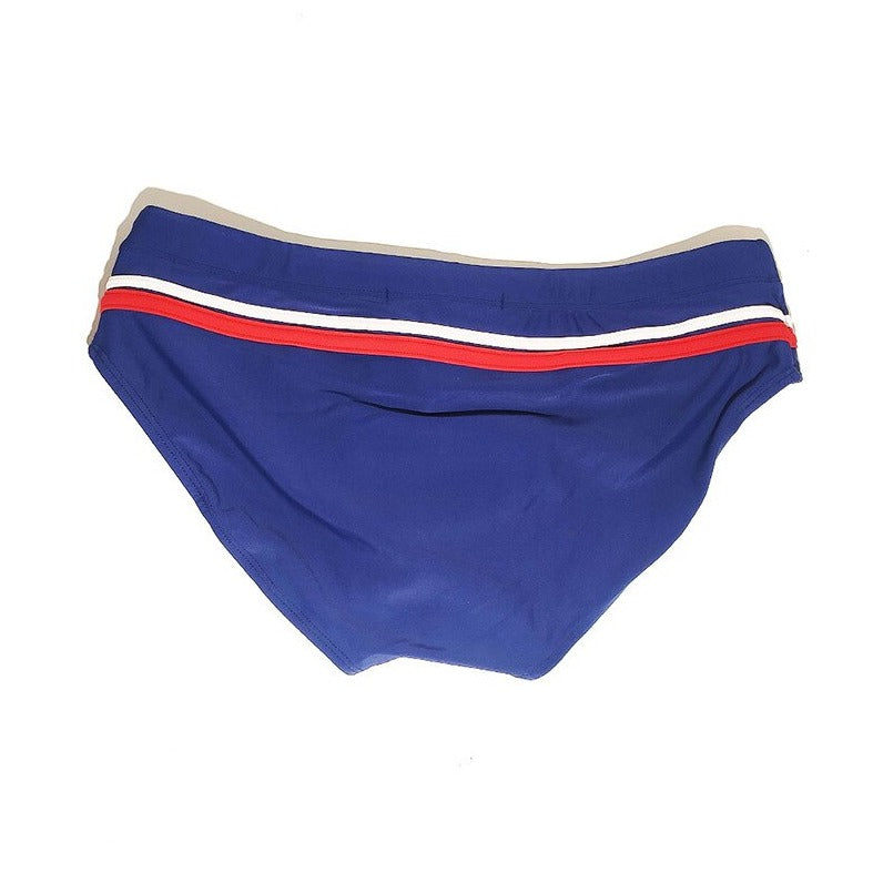 details of blue Gay Swimwear | French Swim Briefs- pridevoyageshop.com - gay men’s underwear and swimwear