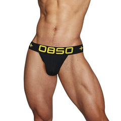 a man in black OBSO - Men's Low Rise Bikini Briefs: Sexy Male Underwear - pridevoyageshop.com - gay men’s underwear and swimwear