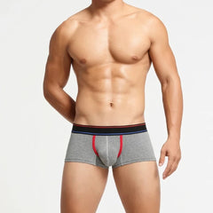 a sexy gay man in gray SEOBEAN "Can You Host" Boxer Briefs - pridevoyageshop.com - gay men’s underwear and swimwear