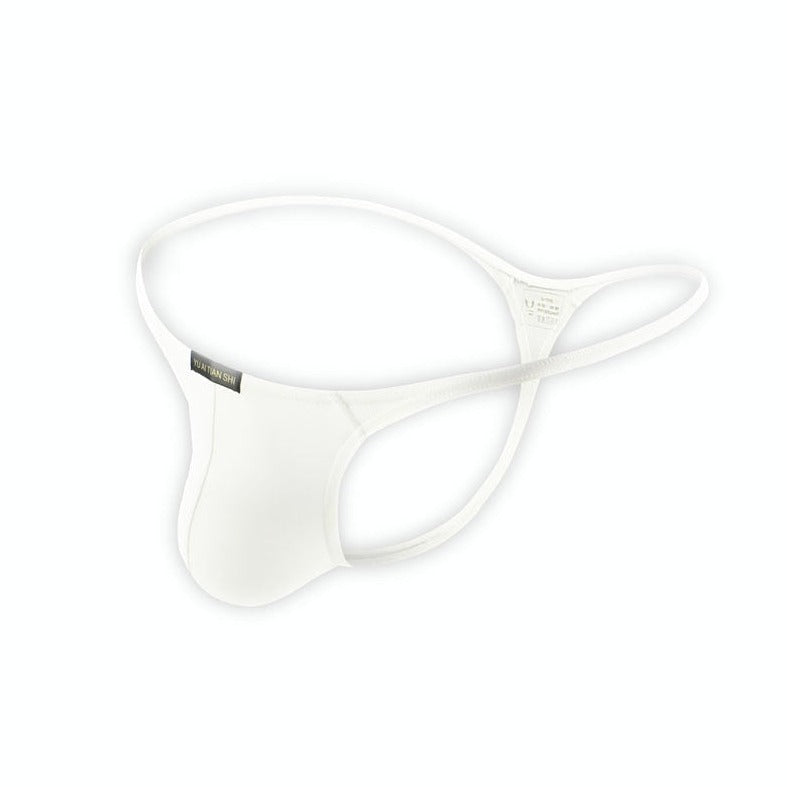 White Men's Classic Thong: Breathable Gay Underwear - pridevoyageshop.com - gay men’s underwear and swimwear