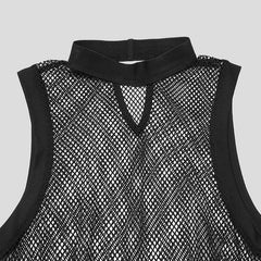 Men's Black Mesh Bodysuit: Fishnet Bodysuit for Men | Leotard Mendetails of Men's Black Mesh Bodysuit: Fishnet Bodysuit for Men | Leotard Men- pridevoyageshop.com - gay men’s harness, lingerie and fetish wear