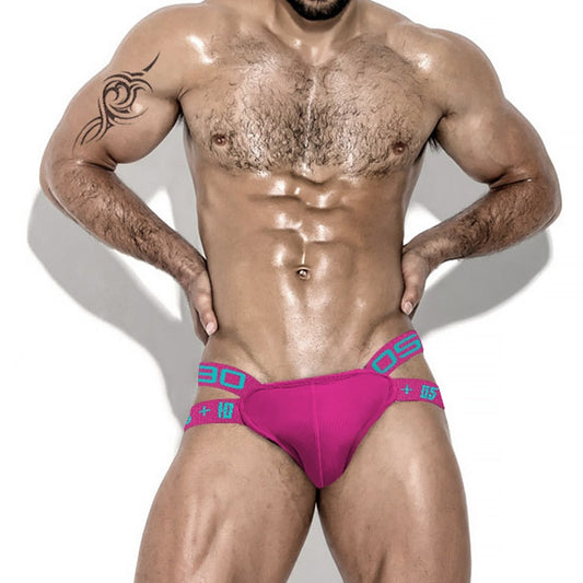 a man in Pink OBSO Designer Jock Strap: Exotic Underwear for Men - pridevoyageshop.com - gay men’s underwear and swimwear