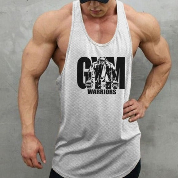 hot gay muscle hunk in white Gay Tops | Mens Mesh Stringer Tank Tops - pridevoyageshop.com - gay men’s gym tank tops, mesh tank tops and activewear