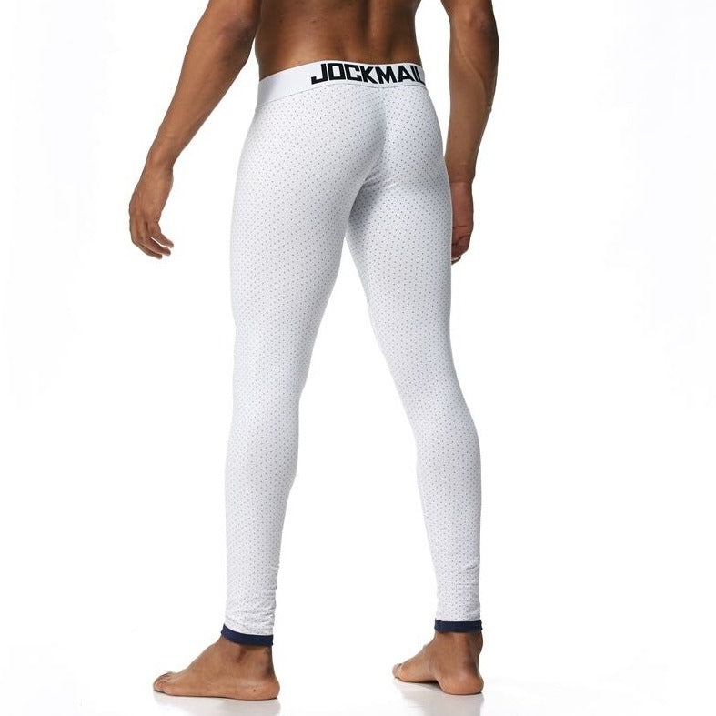 sexy gay man in white Gay Leggings | Men's WFH Thermal Leggings - pridevoyageshop.com - gay men’s underwear and activewear