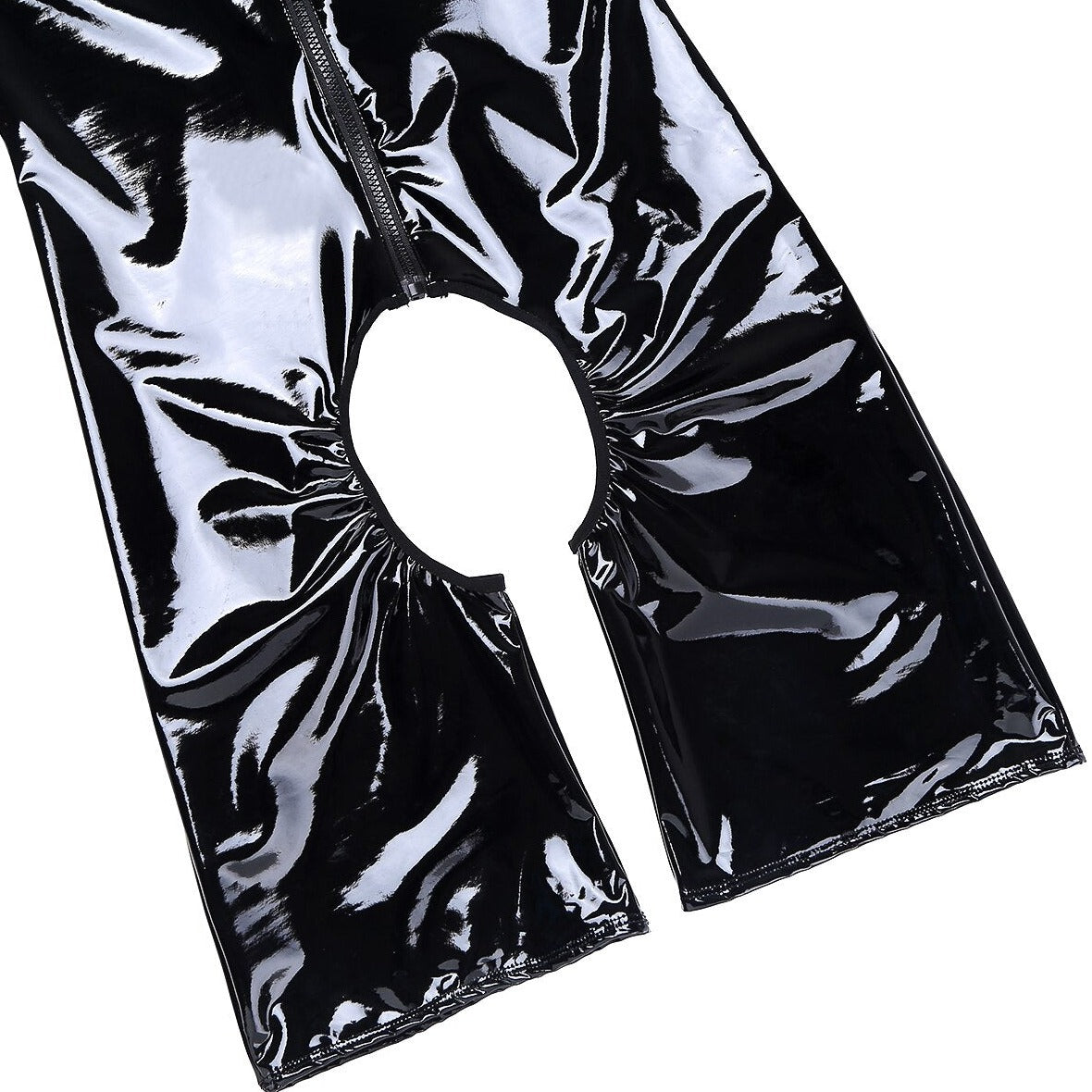 details of Gay Bodysuit | Men's Crotchless Patent Leather Bodysuit - Men's Singlets, Bodysuits, Leotard & Unitard - pridevoyageshop.com