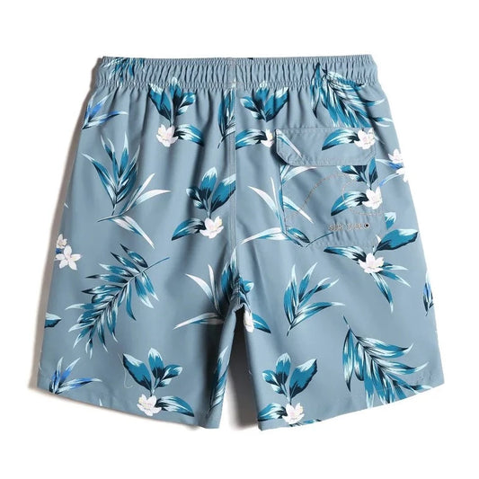 Leaf and Flower Board Shorts - pridevoyageshop.com - gay men’s underwear and swimwear