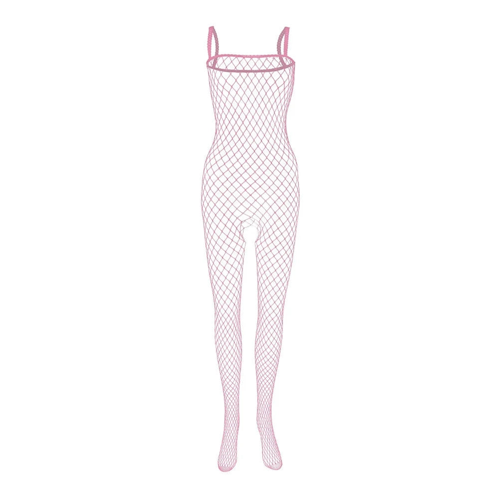 pink Bare Desire Men’s Fishnet Bodysuit - pridevoyageshop.com - gay men’s bodystocking, lingerie, fishnet and fetish wear