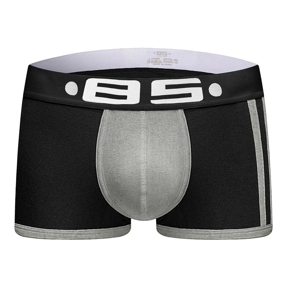 black 85 Men's Racing Stripe Boxer Briefs - pridevoyageshop.com - gay men’s underwear and swimwear