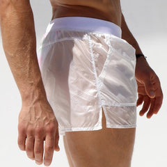 sexy gay man in Gay Swimwear & Beachwear | Kinky Transparent Swim Trunks - pridevoyageshop.com - gay men’s underwear and swimwear