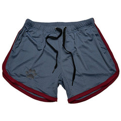 navy red Gay Shorts | Gay Bear Paw Gym Shorts - Men's Activewear, gym short, sport shorts, running shorts- pridevoyageshop.com