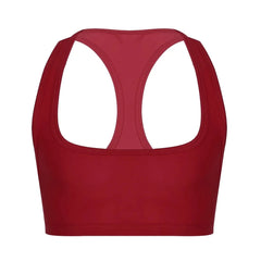 red Men's Sleevless Y Back Crop Top | Gay Crop Tops & Sports Wear - pridevoyageshop.com - gay crop tops, gay casual clothes and gay clothes store