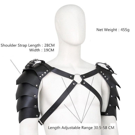 Gothic Winged Gladiator Harness | Gay Harness- pridevoyageshop.com - gay men’s harness, lingerie and fetish wear