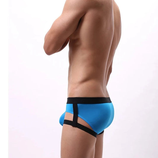 a hot gay man in blue Gay Men's Bold Garter Briefs - pridevoyageshop.com - gay men’s underwear and swimwear
