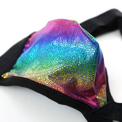 details of Rainbow Sparkle Jockstrap: Pride Jockstrap & Gay Jockstrap- pridevoyageshop.com - gay men’s underwear and swimwear