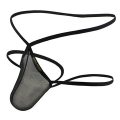 black Men's Bold Barely There Jockstrap Thong - pridevoyageshop.com - gay men’s underwear and swimwear