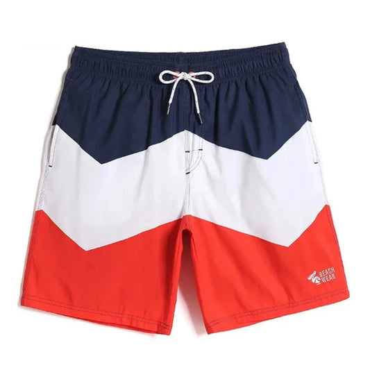 red Coastal Charm Board Shorts - pridevoyageshop.com - gay men’s underwear and swimwear