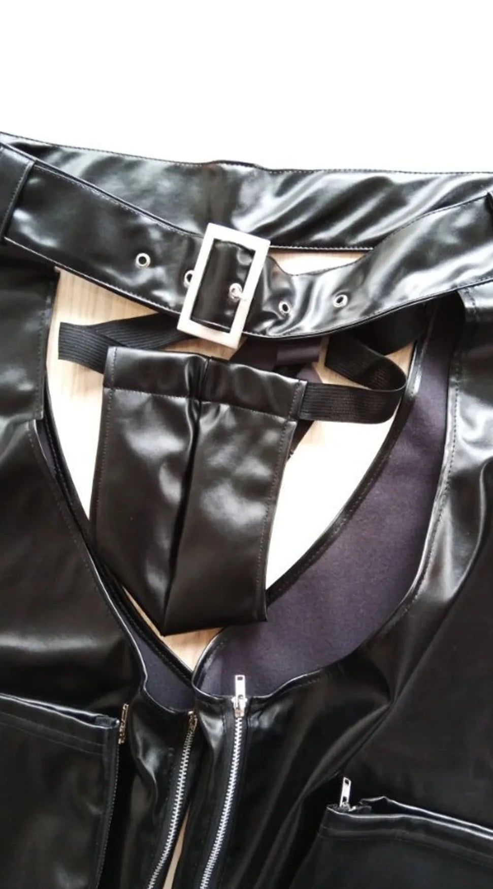 Men's PU Leather Assless Cowboy Chaps - pridevoyageshop.com - gay men’s bodystocking, lingerie, fishnet and fetish wear