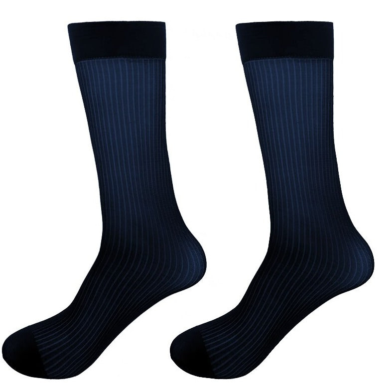 navy blue Sheer OTC Socks: Best Men's Sheer Dress Socks for the Sexy Gay Man- pridevoyageshop.com - gay men’s harness, lingerie and fetish wear