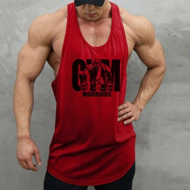 hot gay muscle hunk in red Gay Tops | Mens Mesh Stringer Tank Tops - pridevoyageshop.com - gay men’s gym tank tops, mesh tank tops and activewear