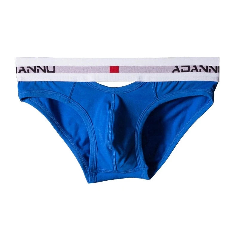 Blue Adannu Gay Men's Hollow Front and Back Briefs - pridevoyageshop.com - gay men’s underwear and swimwear