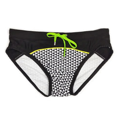 details of Men's Checker Flash Swim Briefs - pridevoyageshop.com - gay men’s underwear and swimwear