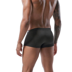 hot gay man in black Gay Swimwear & Beachwear | Men's Bowtie Tight Swim Trunks - pridevoyageshop.com - gay men’s underwear and swimwear