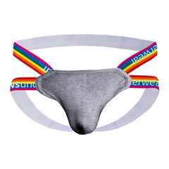 gray Gay Jockstraps: Jock Strap Wrestling & Pride Jockstrap- pridevoyageshop.com - gay men’s underwear and swimwear