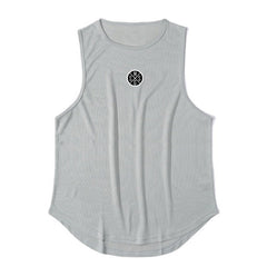 gray Gay Tops | Mens Bodybuilding Gym Tank Top - pridevoyageshop.com - gay men’s gym tank tops, mesh tank tops and activewear