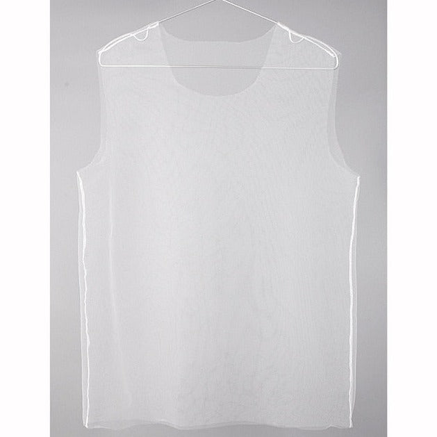 white Gay Tops | Men's Ultra-thin Transparent Tank Top - pridevoyageshop.com - gay men’s gym tank tops, mesh tank tops and activewear