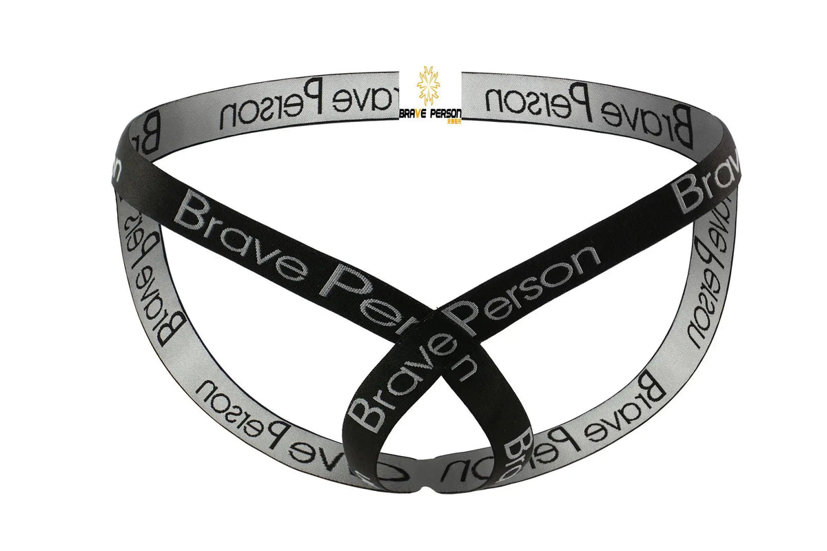 black BRAVE PERSON Men's Bare Jockstrap - pridevoyageshop.com - gay men’s underwear and swimwear