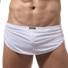 a hot gay man in white Sexy Sides Slits Sleepwear with G-String Bottom | Gay Pajamas - pridevoyageshop.com - gay pajamas, gay loungewear, gay sleepwear