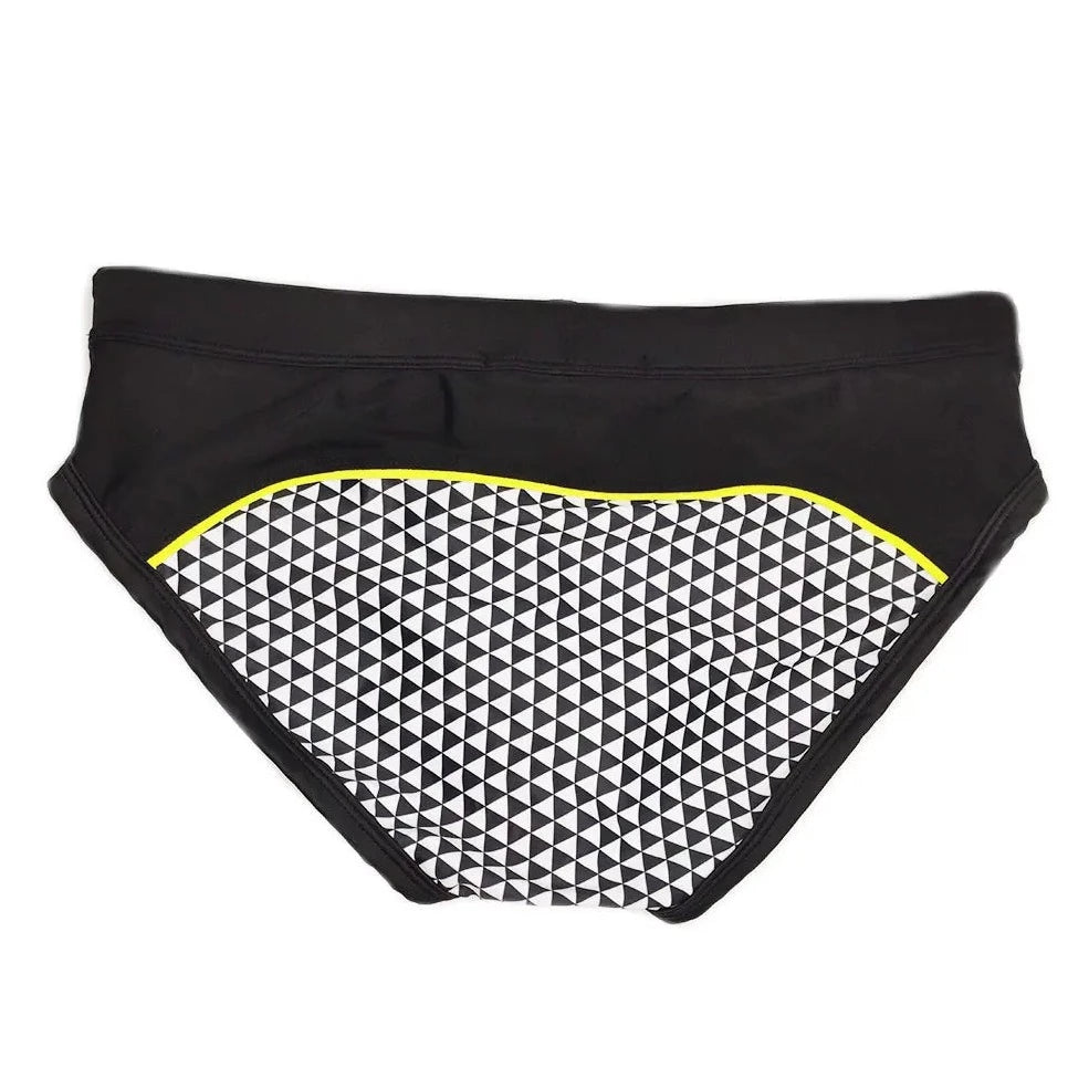 details of Men's Checker Flash Swim Briefs - pridevoyageshop.com - gay men’s underwear and swimwear