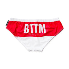 red DM Gay Men's Position Swim Briefs - pridevoyageshop.com - gay men’s underwear and swimwear