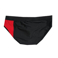 details of black Gay Swimwear | Piet Mondrian Art Deco Swim Briefs- pridevoyageshop.com - gay men’s underwear and swimwear