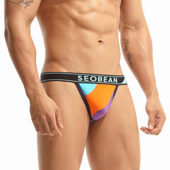 hot gay man in black Color Block Jockstrap: Best Jockstrap & Classic Jockstrap- pridevoyageshop.com - gay men’s underwear and swimwear