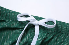 details of green Gay Swimwear & Beachwear | Men's Bowtie Tight Swim Trunks - pridevoyageshop.com - gay men’s underwear and swimwear