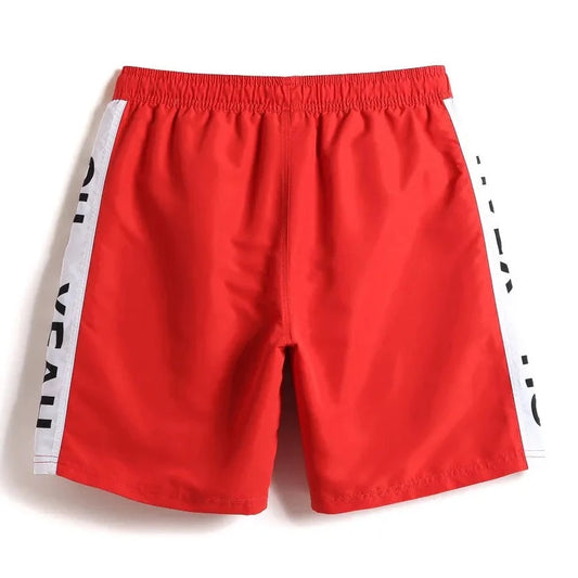 red Oh Yeah! Board Shorts - pridevoyageshop.com - gay men’s underwear and swimwear