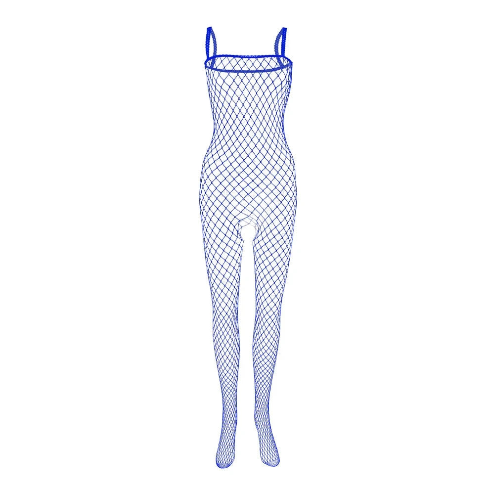 blue Bare Desire Men’s Fishnet Bodysuit - pridevoyageshop.com - gay men’s bodystocking, lingerie, fishnet and fetish wear