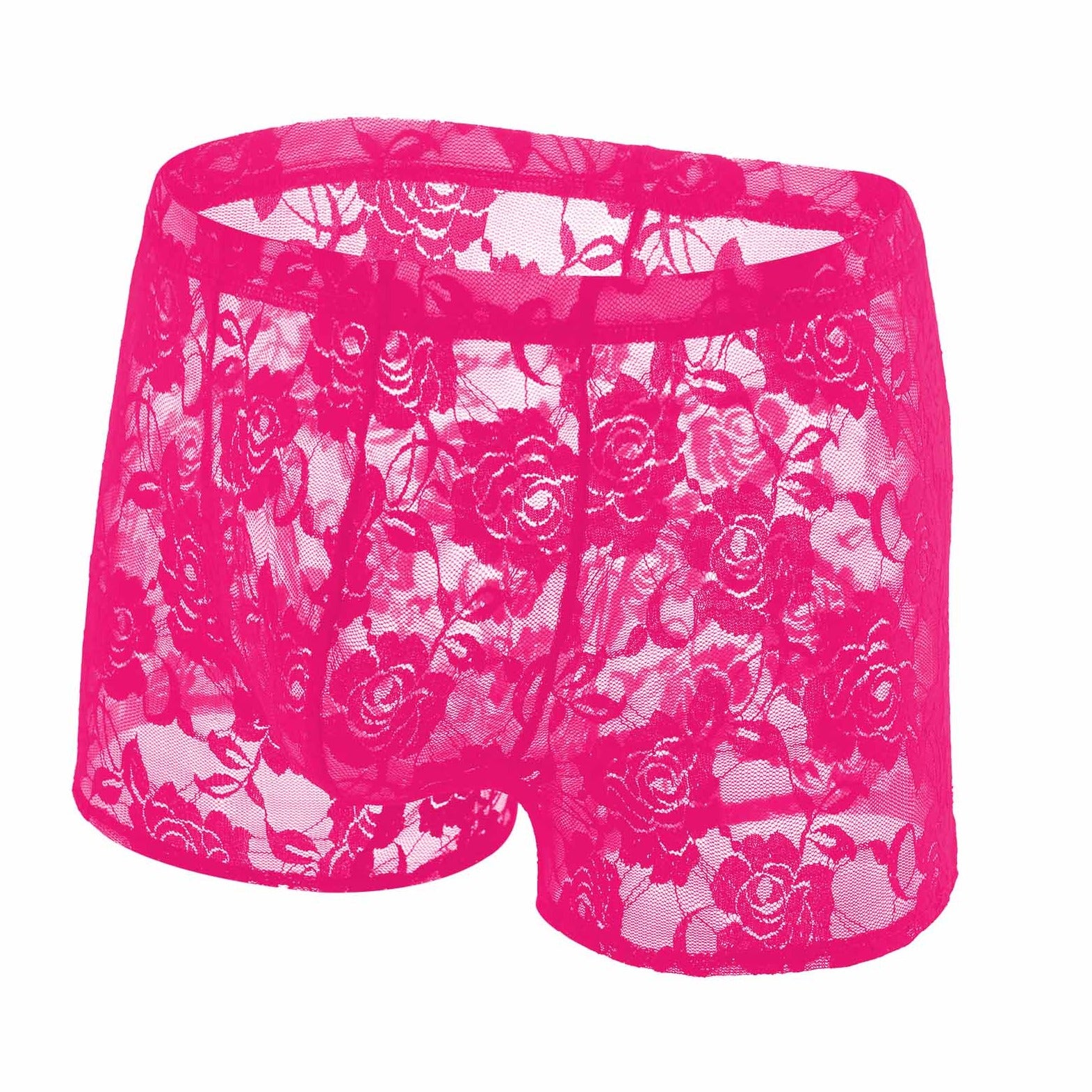 rose red Erotic Lace Boxers: Sexy Men's Lace Lingerie & Underwear - pridevoyageshop.com - gay men’s underwear and swimwear