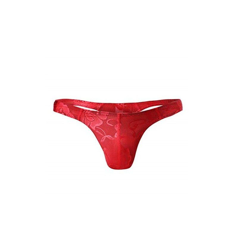 red Sissy Floral Lace Thong | Gay Men Underwear- pridevoyageshop.com - gay men’s underwear and swimwear