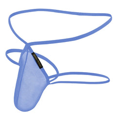 light blue Men's Bold Barely There Jockstrap Thong - pridevoyageshop.com - gay men’s underwear and swimwear