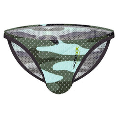 gray ADANNU Camo Mesh Briefs | Gay Mens Underwear| Gay Men Underwear