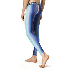 sexy gay man in Aurora Blue Gay Leggings | Seobean Aurora Gradient Workout Leggings - pridevoyageshop.com - gay men’s underwear and activewear