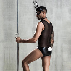 a hot gay man in Sexy Rabbit Gay Costume | Gay Costume & Club Wear - pridevoyageshop.com - gay costumes, men role play outfits, gay party costumes and gay rave outfits