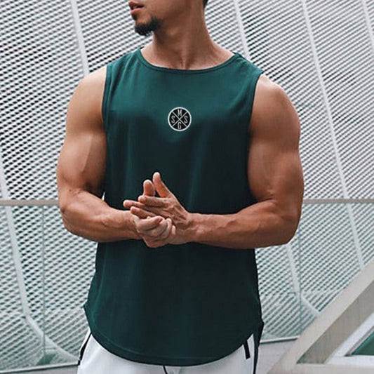 sexy gay man in green Gay Tops  | Mens Bodybuilding Gym Tank Top - pridevoyageshop.com - gay men’s gym tank tops, mesh tank tops and activewear