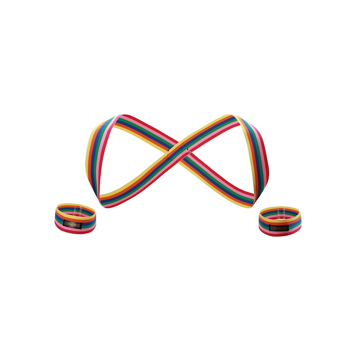 Rainbow Pride Elastic Chest Harness: Men's Sexy Clubwear and Lingerie- pridevoyageshop.com - gay men’s harness, lingerie and fetish wear