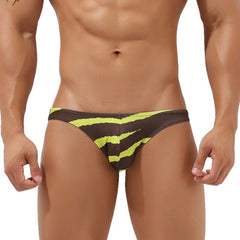 sexy gay man in Zebra pattern SEOBEAN Gay Fun Statement Briefs | Gay Mens Underwear- pridevoyageshop.com - gay men’s underwear and swimwear