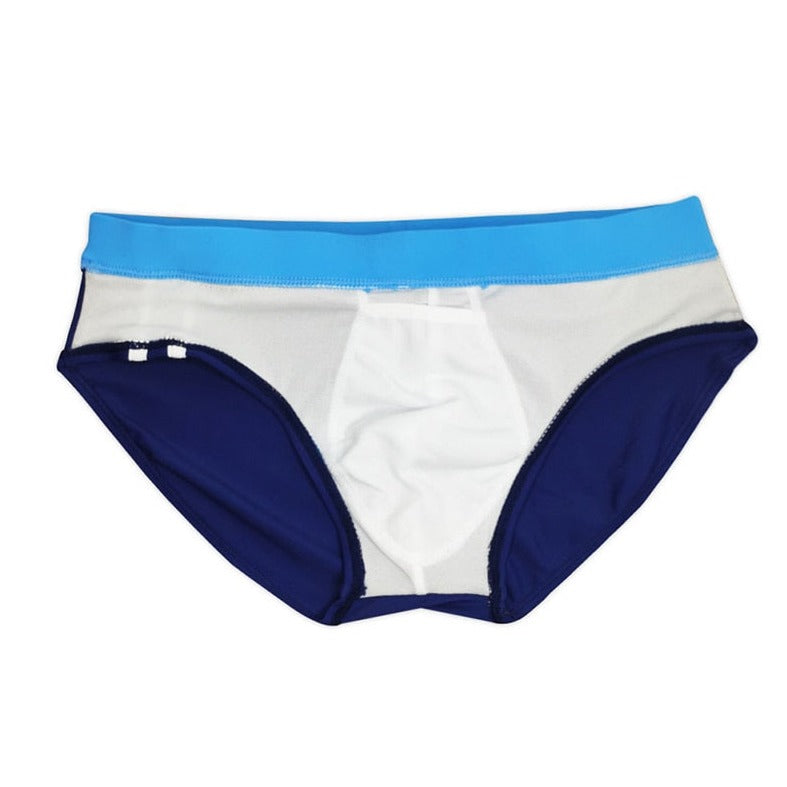 details of Gay Swimwear | Side Stripe Swim Briefs- pridevoyageshop.com - gay men’s underwear and swimwear