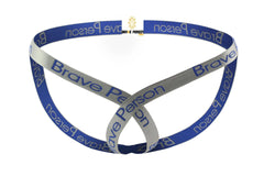 blue BRAVE PERSON Men's Bare Jockstrap - pridevoyageshop.com - gay men’s underwear and swimwear
